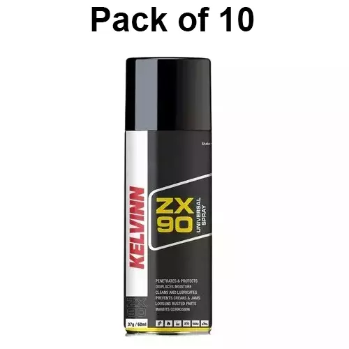 kelvinn-zx90-universal-spray-60-ml-for-metal-iron-chrome-wood-aluminium-pack-of-10