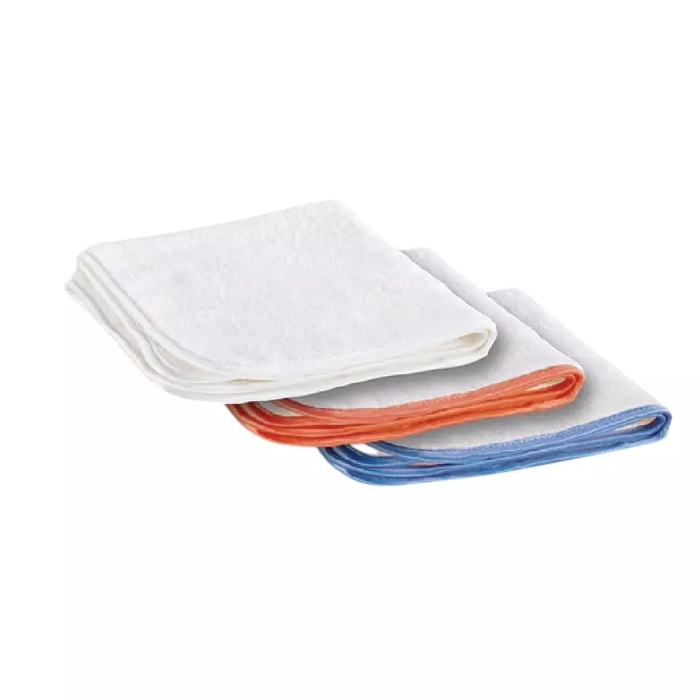 Motosol Ultrafine Microfiber Cloth 40x40 cm Ultra-Soft Lint-Free Buffing Color-Edged Rounded Corner (Pack of 3 Pcs)