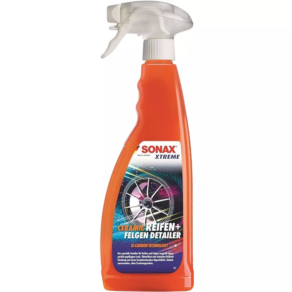 SONAX Xtreme Ceramic Tyre + Rim Detailer 750 ml Water-Repellent, Dirt Protection and Gloss Enhancer, 7W-D28H-X810