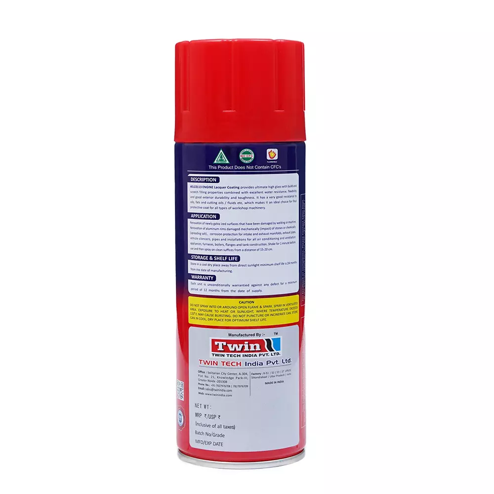 Evershine Engine Laquer Coating 500 ml Aerosol Spray, ELC0113 (Pack of 6)