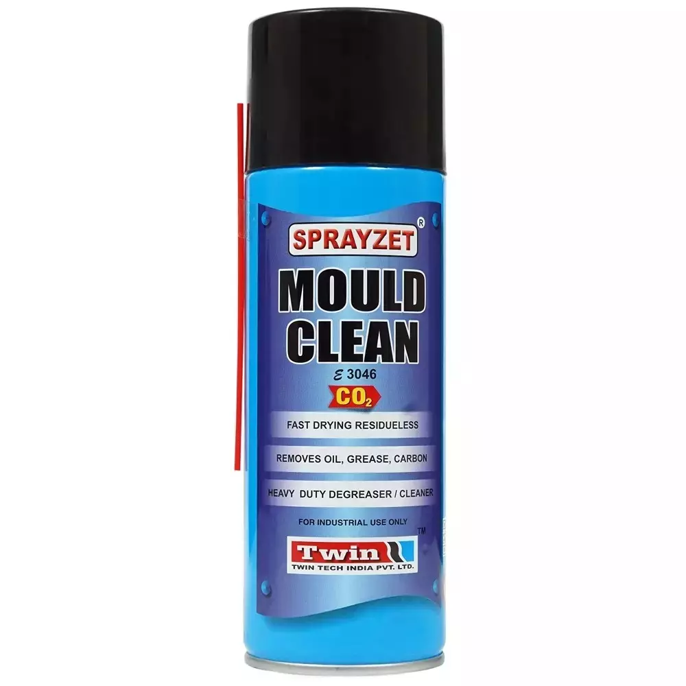 SPRAYZET Mould Clean CO2 Spray 500 ml for Industrial Use, E3046 (Pack of 6)