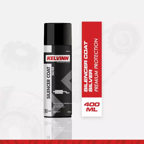 KELVINN Silencer Coating Silver Heat-Resistant Anti-Corrosive 400 ml