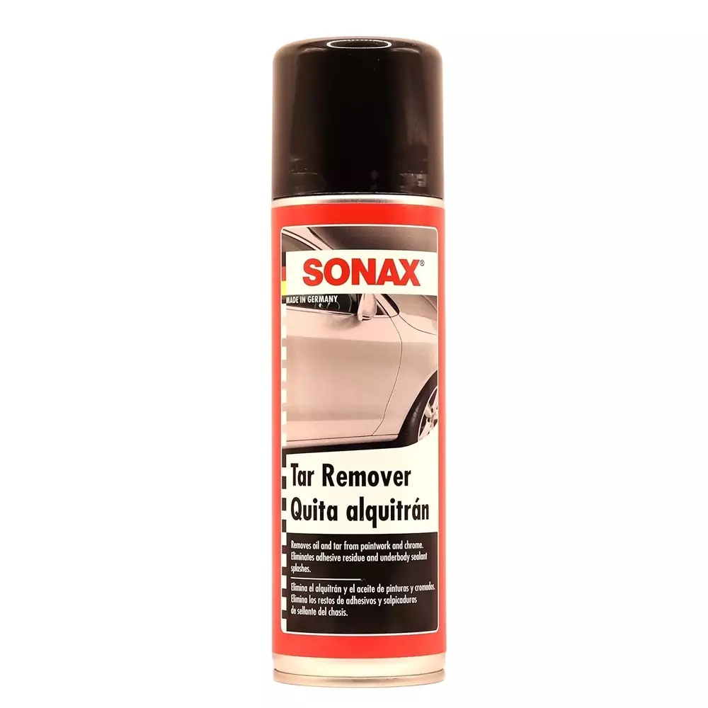 SONAX Tar Remover Spray 300 ml for Quick Removal of Tar and Oil Stains & Stubborn Dirt, 334-200