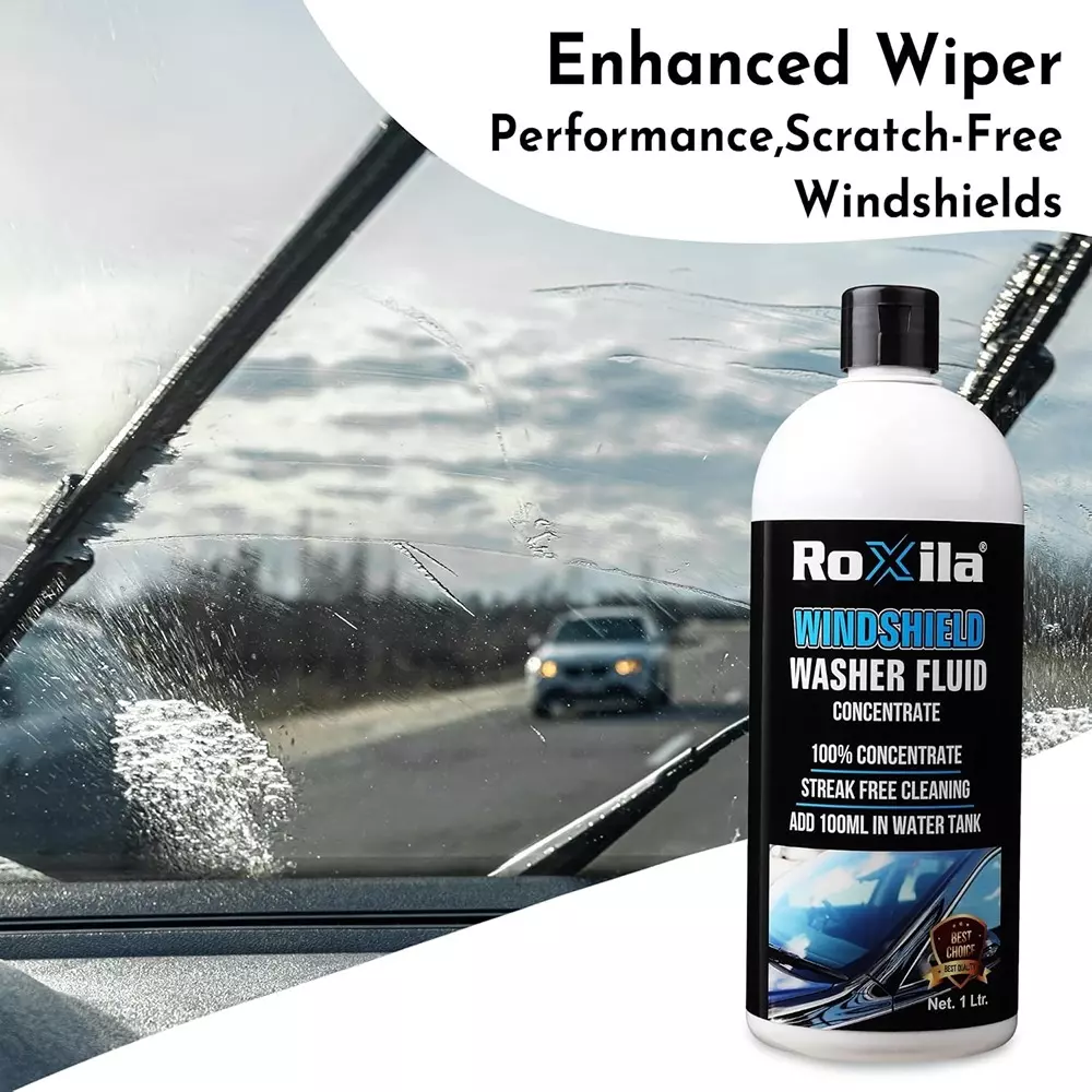 roxila-windshield-washer-fluid-with-microfiber-cloth-unscented-1-l-bottle-liquid-for-all-purpose-concentrated-multi-purpose-streak-free