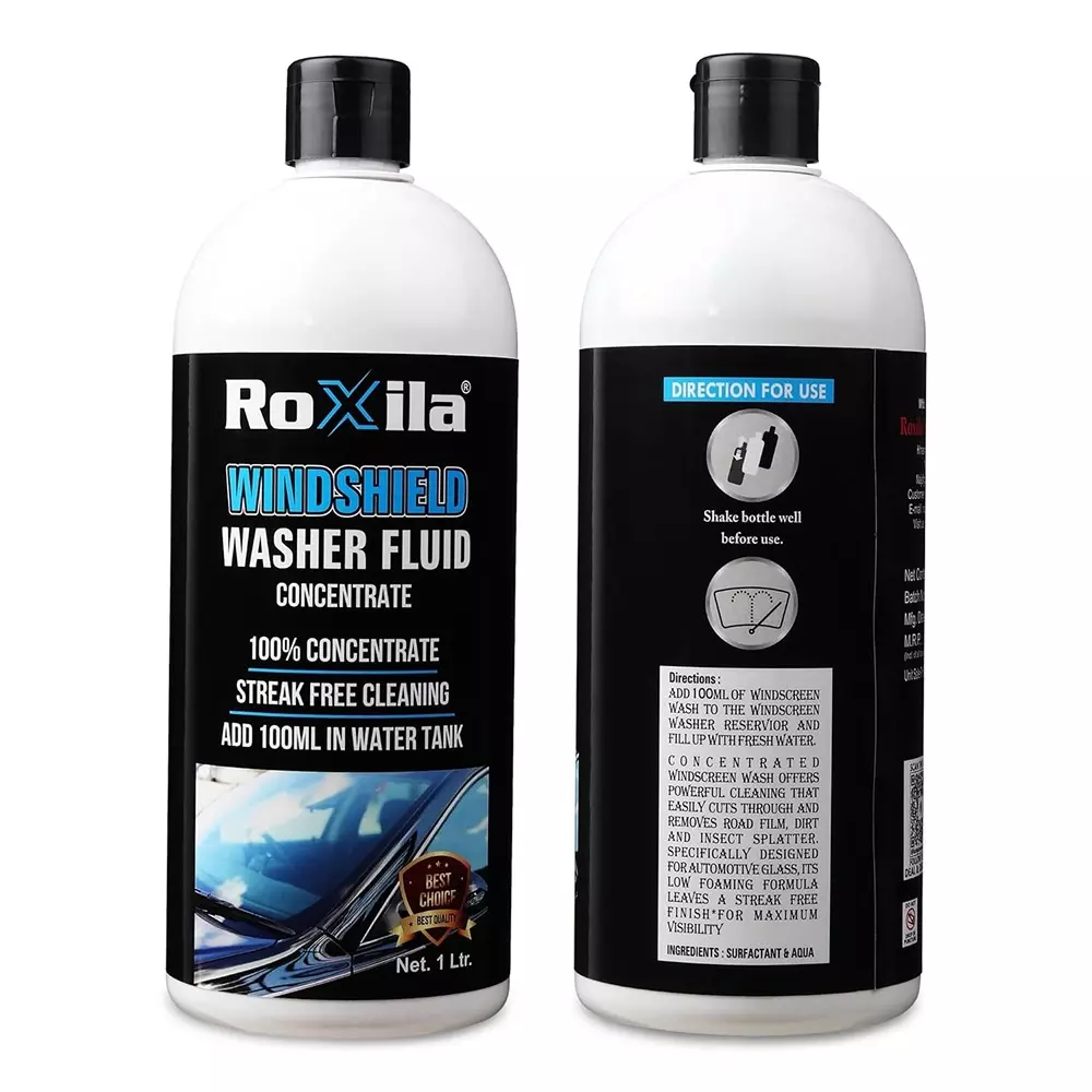 roxila-windshield-washer-fluid-with-microfiber-cloth-unscented-1-l-bottle-liquid-for-all-purpose-concentrated-multi-purpose-streak-free