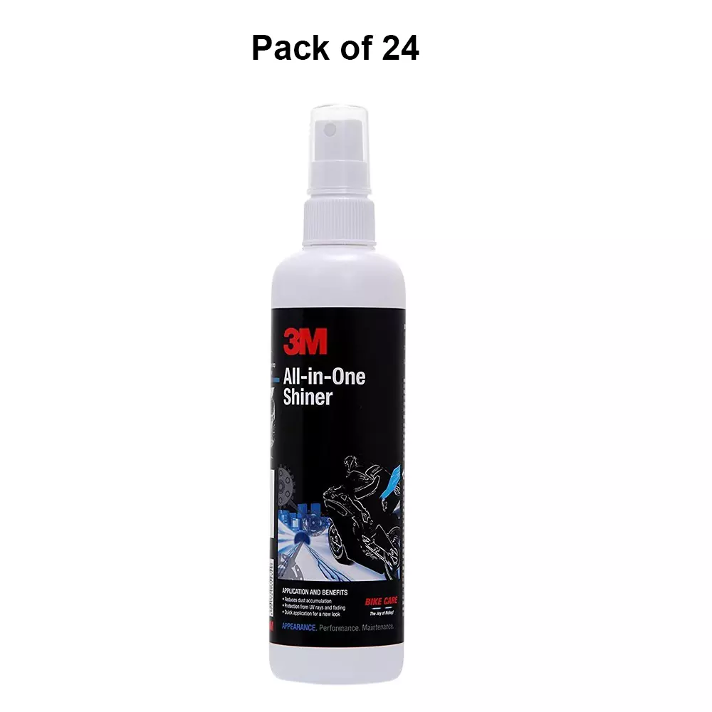 3m-all-in-one-shiner-liquid-unscented-250-ml-capacity-bottle-pack-of-24-pcs