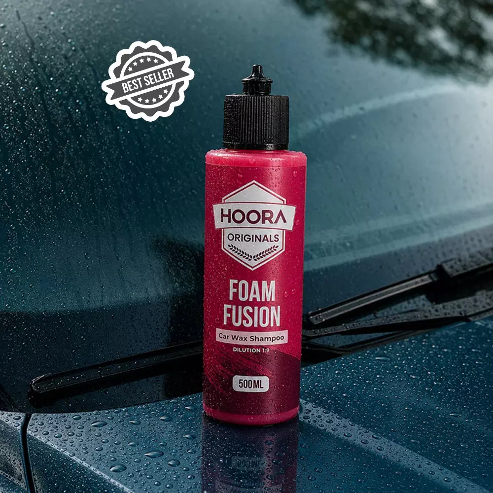 hoora-500-ml-foam-fusion-car-shampoo-premium-thick-foam-blend-of-natural-waxes-ph-balanced-liquid-for-cars-and-bikes