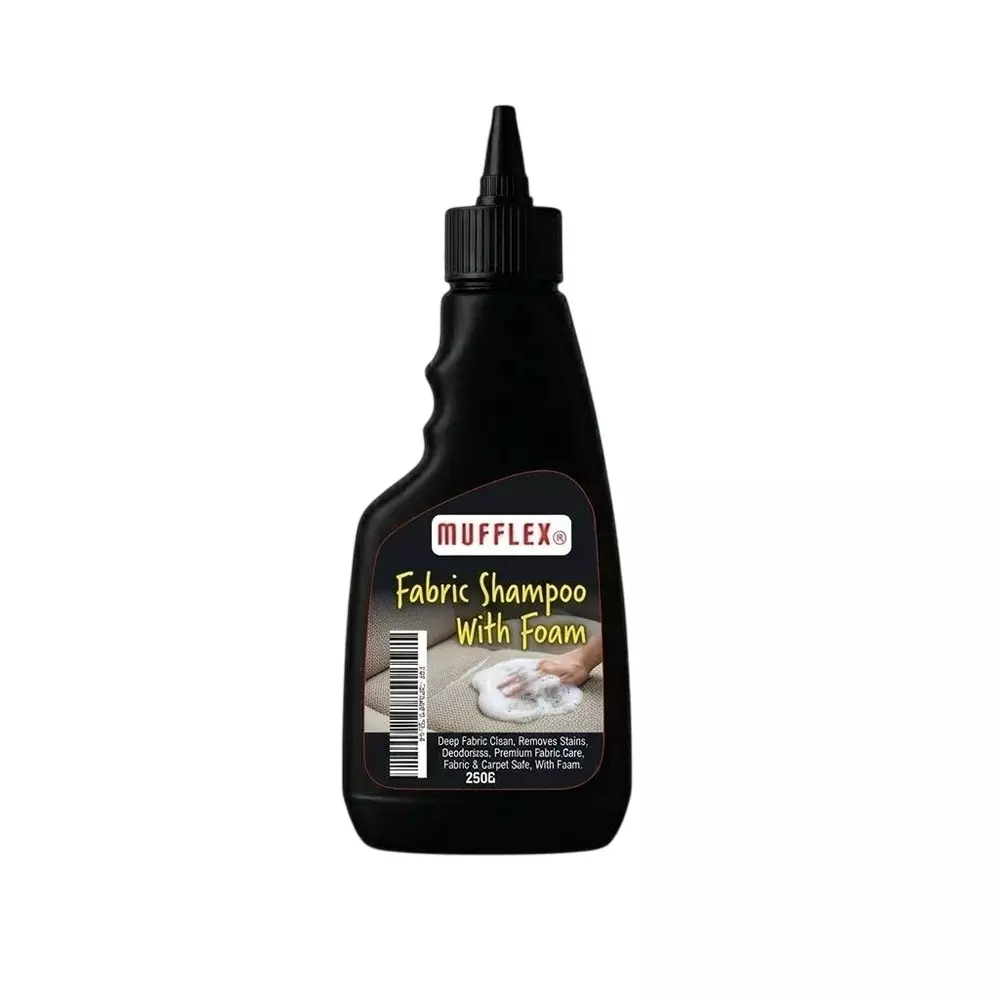 Mufflex Fabric Shampoo With Foam Maker 250 ml Bottle Fresh Fragrance for Car Washing