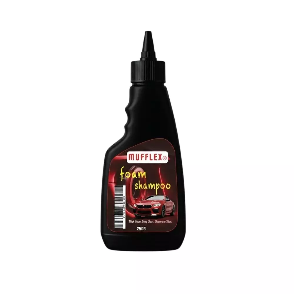 Mufflex Premium Car Wash Foam Shampoo 250 ml Bottle Fresh Fragrance for Car Washing