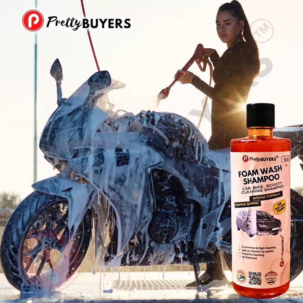 prettybuyers-500-ml-car-shampoo-concentrate-ph-neutral-snow-white-foam-pack-of-4-pcs