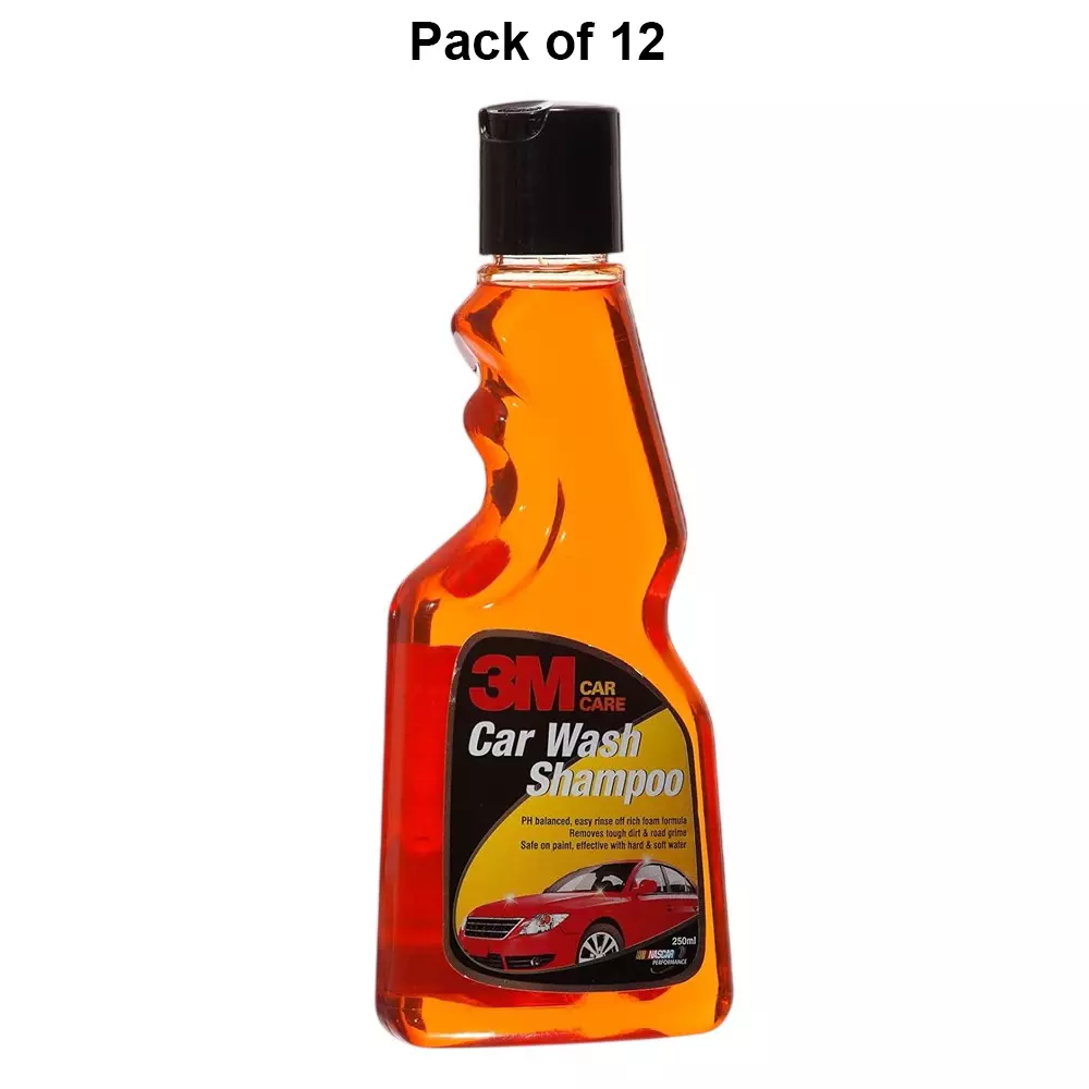 3m-car-wash-shampoo-liquid-250-ml-capacity-bottle-pack-of-12-pcs