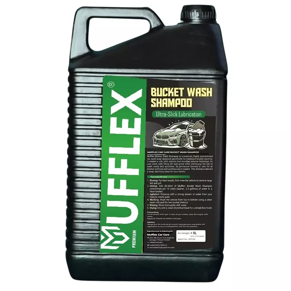 Mufflex Eco Bucket Wash Foam Shampoo 5 L Can Citrus Fragrance for Car Washing