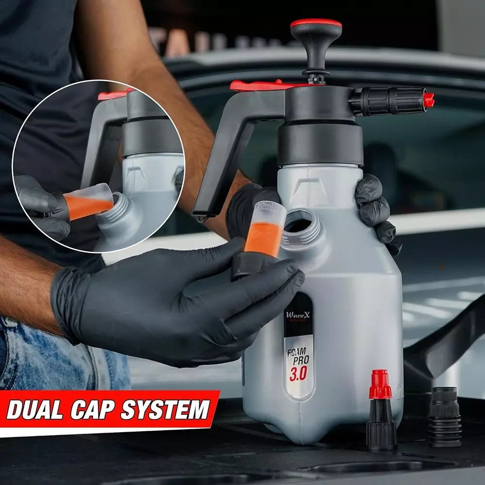 wavex-2-l-foam-sprayer-with-additional-cap-3-nozzles-free-shampoo-for-detailing-glass-cleaning-vehicle-washing-fpro30