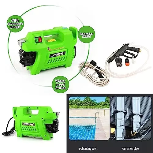 Malfah Enterprises Electric Car Washer 5 m Hose Length 1600 W Green, 141604