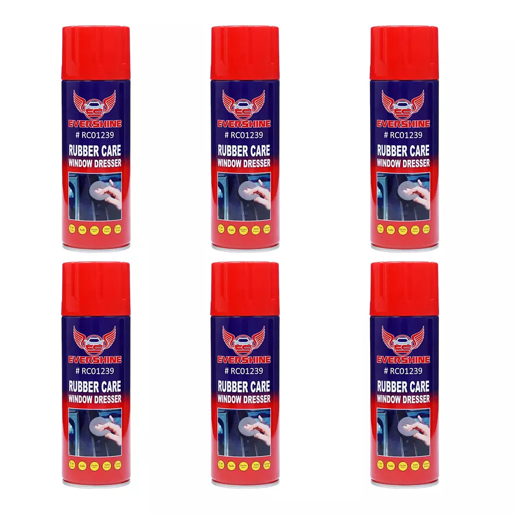 Evershine Rubber Care Window Dresser 500 ml Aerosol Spray, RC0139 (Pack of 6)