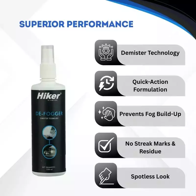Hiker By Varroc Anti-Fog De-Fogger Spray 250 ml, K353A38300