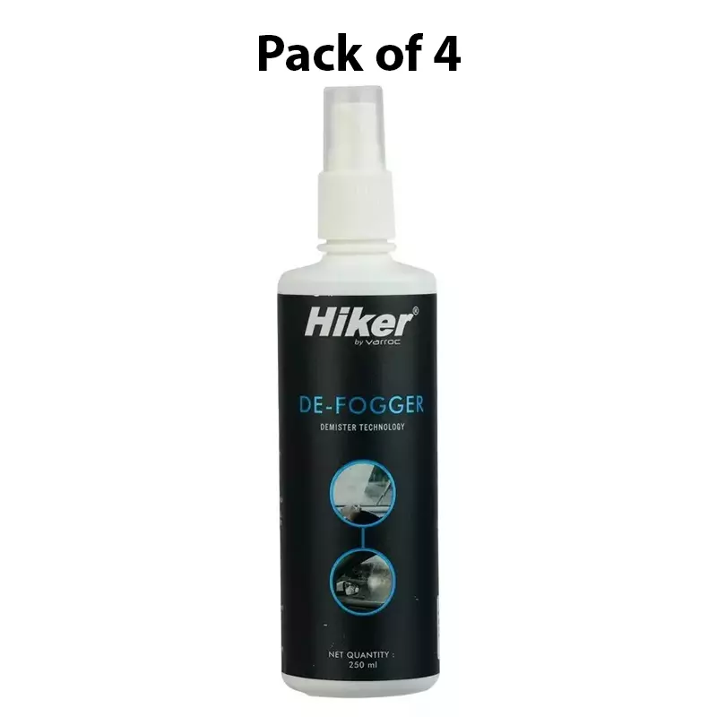 Hiker By Varroc Anti-Fog De-Fogger Spray 250 ml, K353A38300 (Pack of 4)