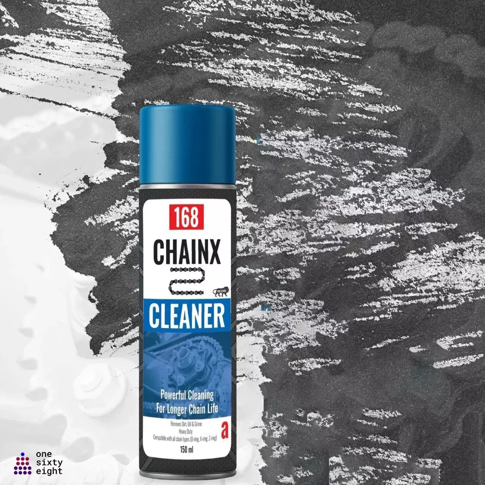 One sixty eight Chain Cleaner Spray 150 ml Can Aerosol Form for Chain Cleaning Use