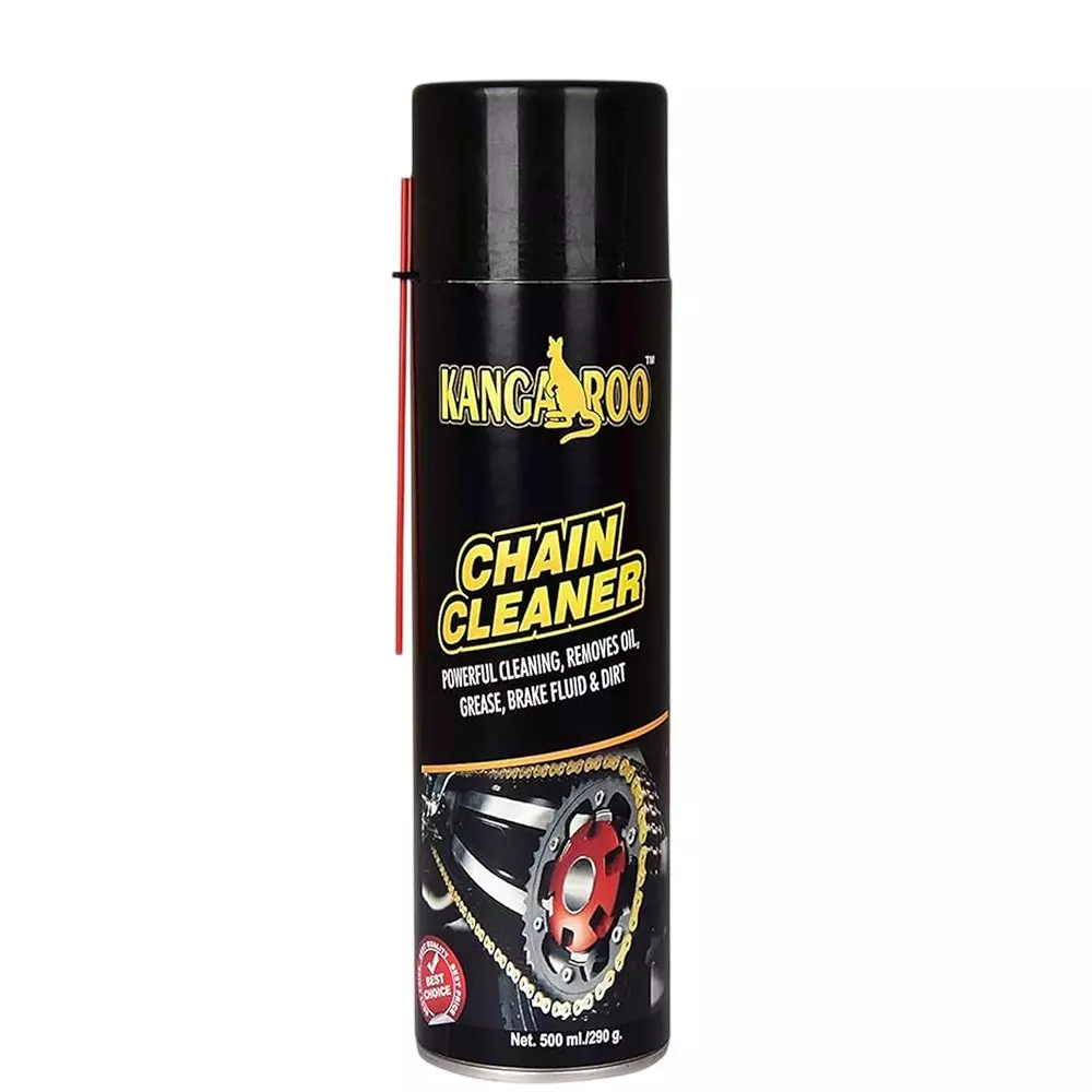 Kangaroo 500 ml Motorcycle Bike Chain Cleaner Spray Aerosol Form for All Motorcycles, Bikes and Chain Driven Machines, KG-CC-500ML-PK1