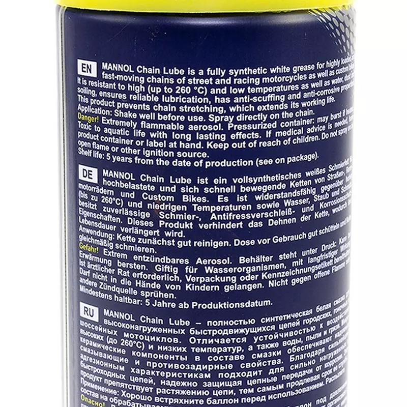 Mannol 7901 Chain Lube Fully Synthetic 200 ml for Vehicle, C6-U2WM-L7CJ (Pack of 6)