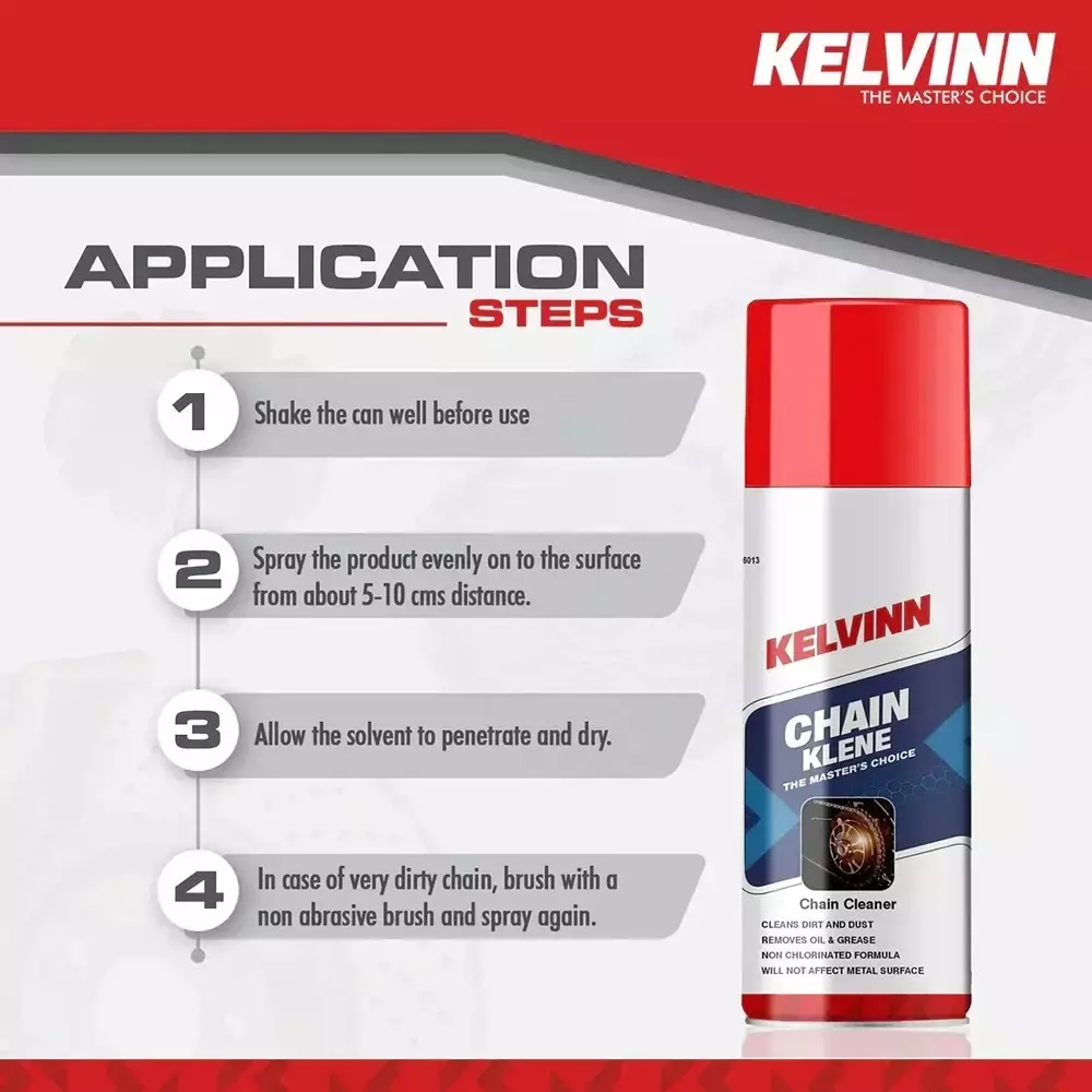 kelvinn-chain-klene-spray-aerosol-based-cleaner-and-protective-lubricant-500-ml-pack-of-5