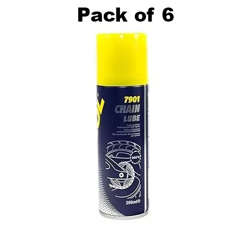 Mannol 7901 Chain Lube Fully synthetic 200 ml for Vehicle, 7901 (Pack of 6)