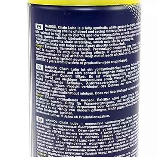 Mannol 7901 Chain Lube Fully synthetic 200 ml for Vehicle, 7901 (Pack of 6)