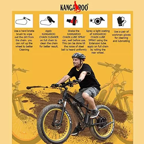 kangaroo-150-ml-bicycle-chain-lube-150-ml-cleaner-with-brush-non-toxic-scent-bcl-cc-b-150ml