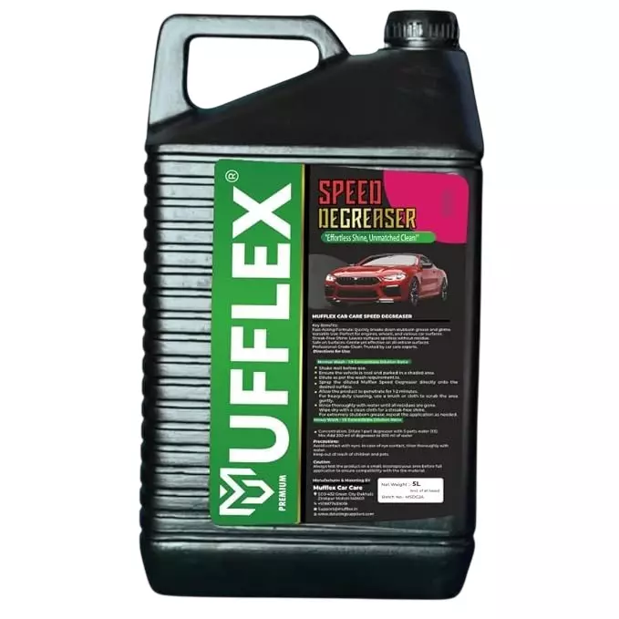 Mufflex Speed Degreaser Oil & Grease Remover 5 L Can Fresh Fragrance for Car Washing