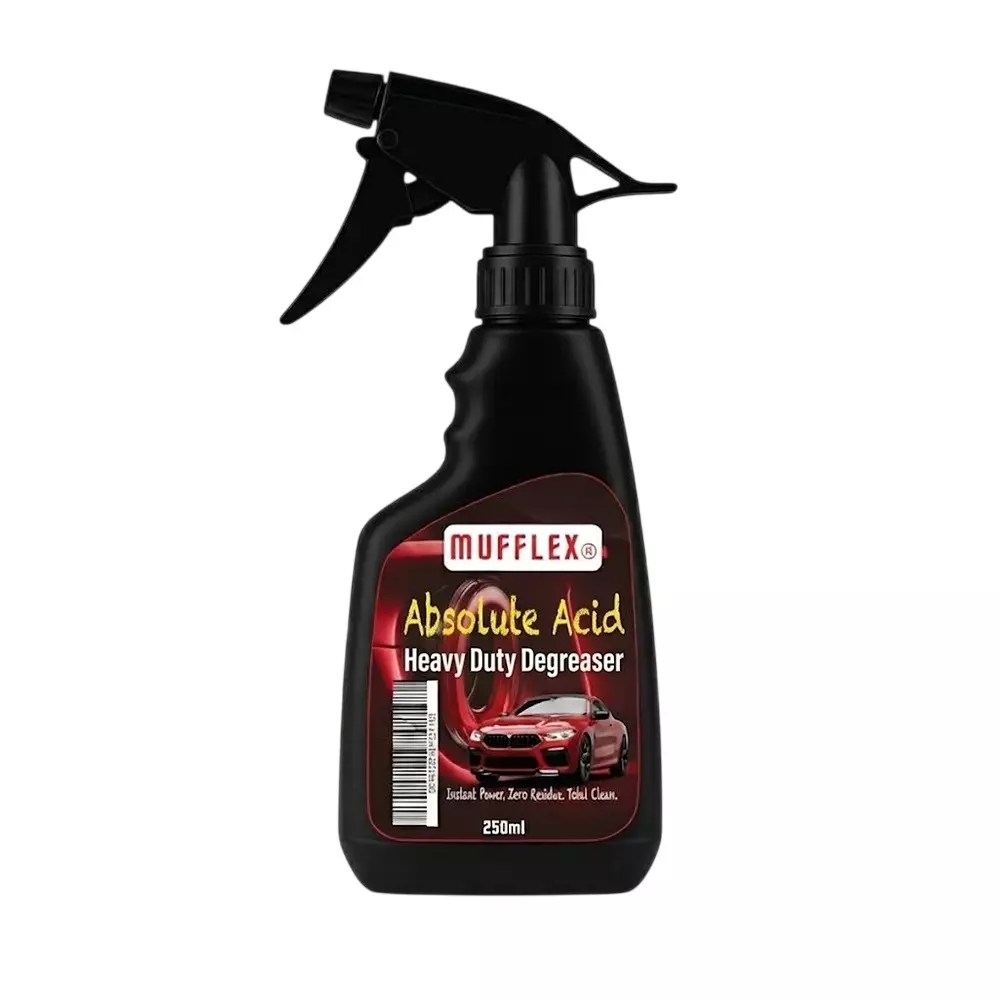 Mufflex Absolute Acid Heavy Duty Degreaser 250 ml Bottle Citrus Fragrance for Car Washing