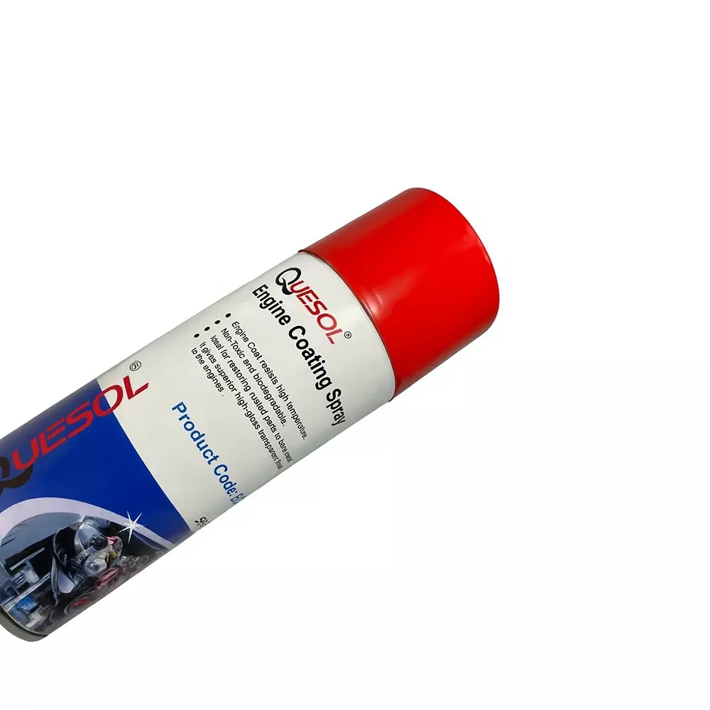 Quesol Engine Coating 500 ml Capacity Can Aerosol for Automobile Industry Use
