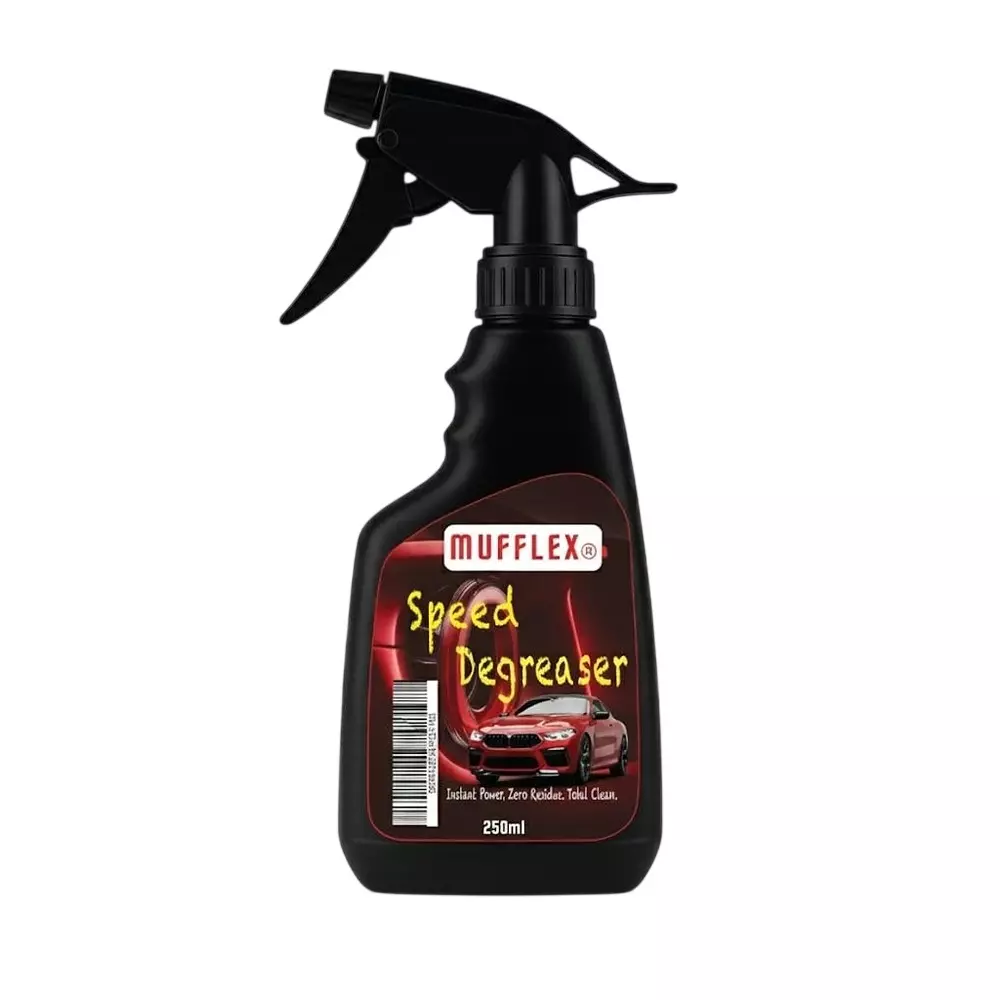 Mufflex Speed Degreaser Oil & Grease Remover 250 ml Bottle Fresh Fragrance for Car Washing