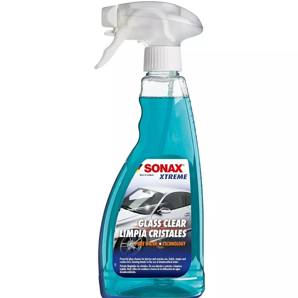 SONAX Xtreme Glass Cleaner Clear 500 ml Streak-Free Shine for Car Windows, Mirrors & Household Surfaces
