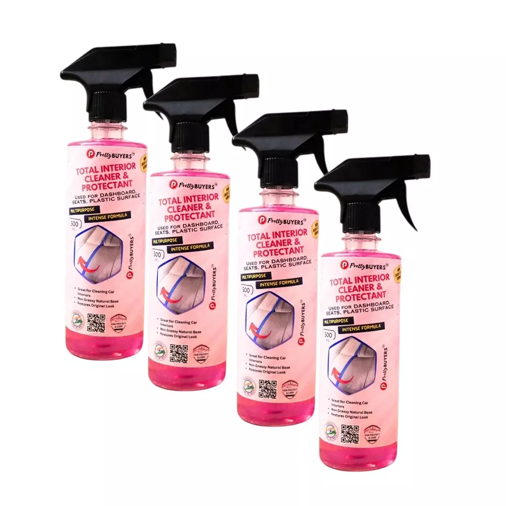 PrettyBUYERS Multipurpose Car Interior Cleaner Spray 500 ml Each (Pack of 4)