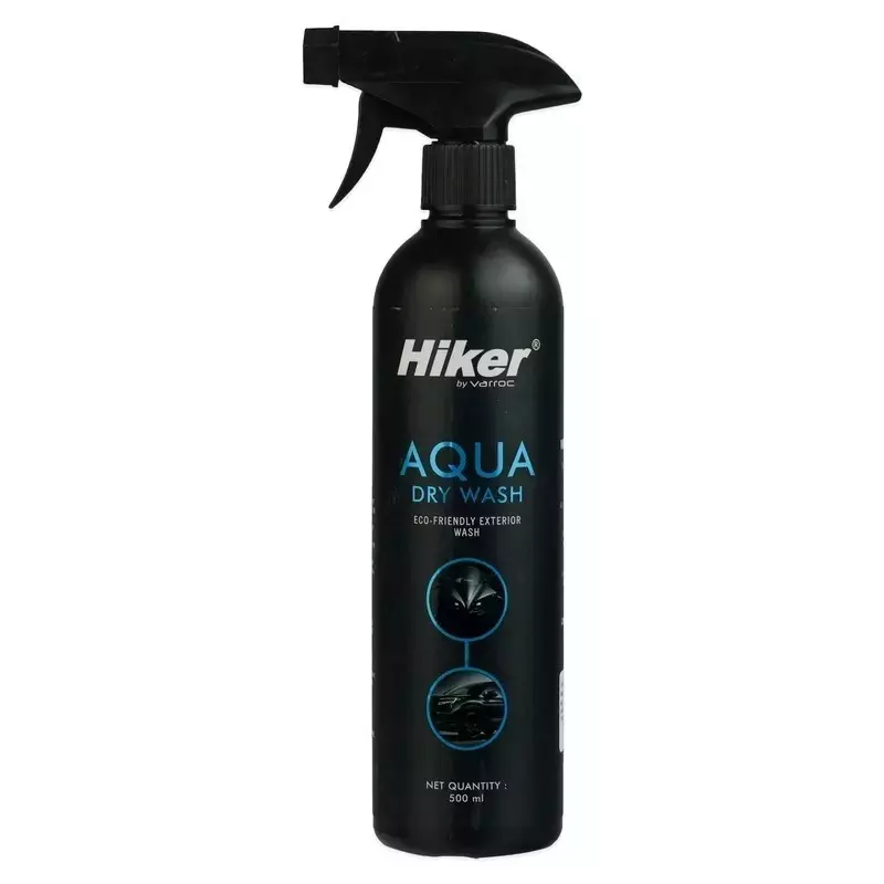 Hiker By Varroc Aqua Dry Wash Waterless Car & Bike Cleaner Gloss Finish 500 ml, K353A37000 (Pack of 6)