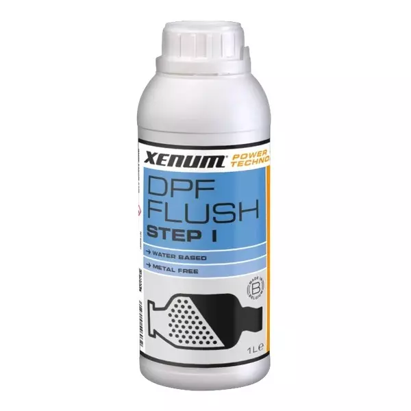 XENUM 1 L DPF Flush - Step 1 Professional Cleaner Liquid for Cleaning Carbon Deposits from Diesel Engines, XN-DPF-STEP1