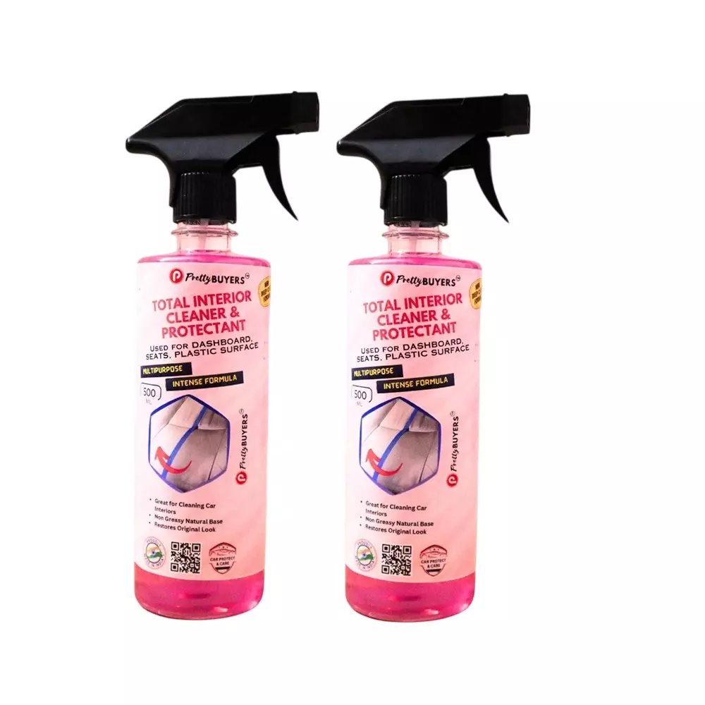 PrettyBUYERS Multipurpose Car Interior Cleaner Spray 500 ml Each (Pack of 2)