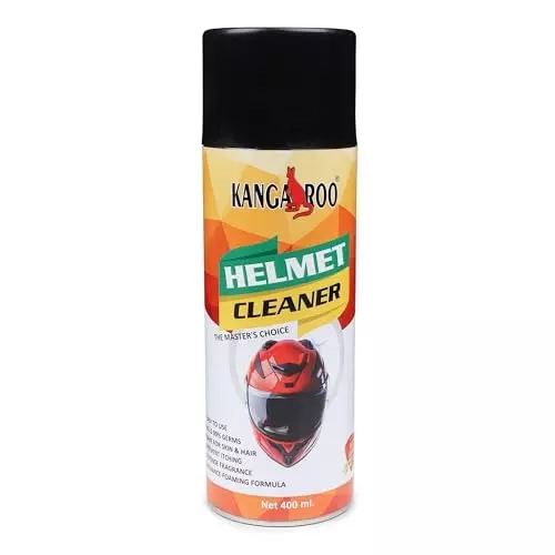 Kangaroo 400 ml Helmet Cleaner Spray Eco-Friendly Anti-Bacterial Formula, Odor Removal, K_HMC_400