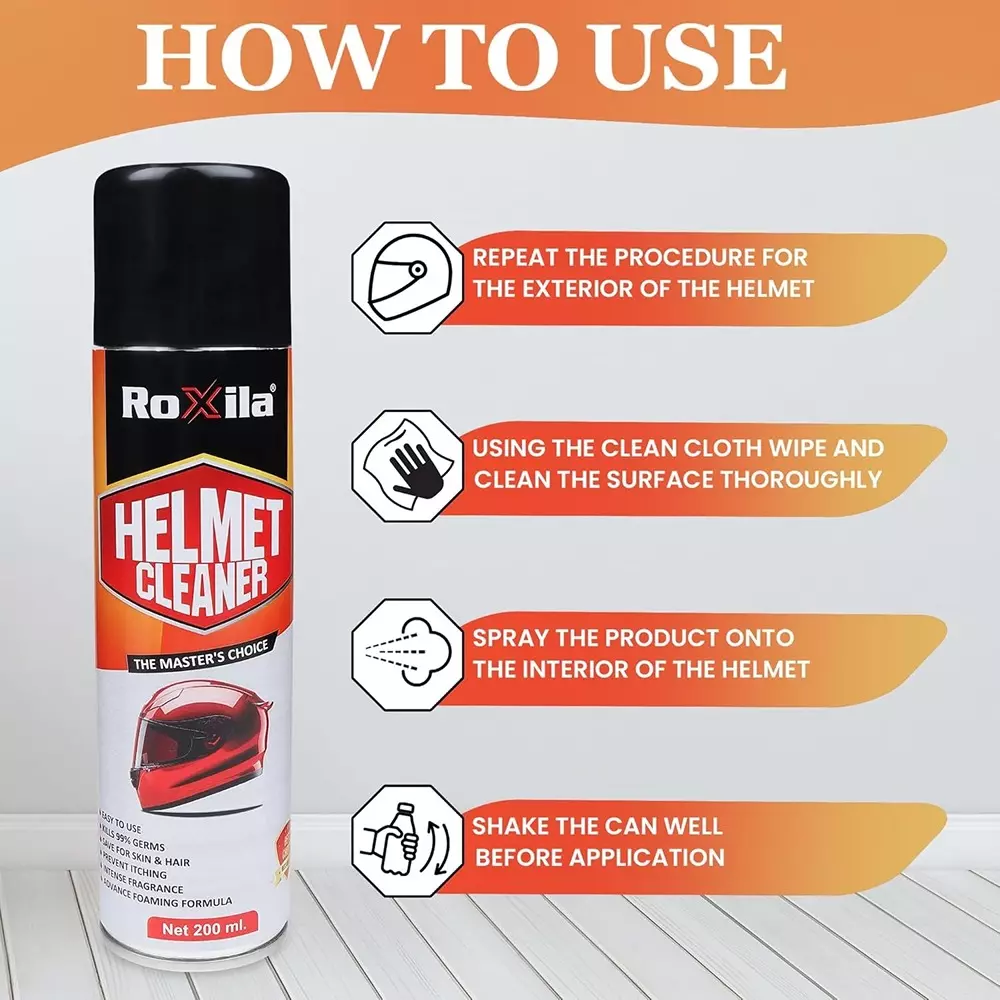 roxila-quick-dry-helmet-cleaner-spray-with-microfiber-cloth-unscented-200-ml-bottle-liquid-for-shining-polishing