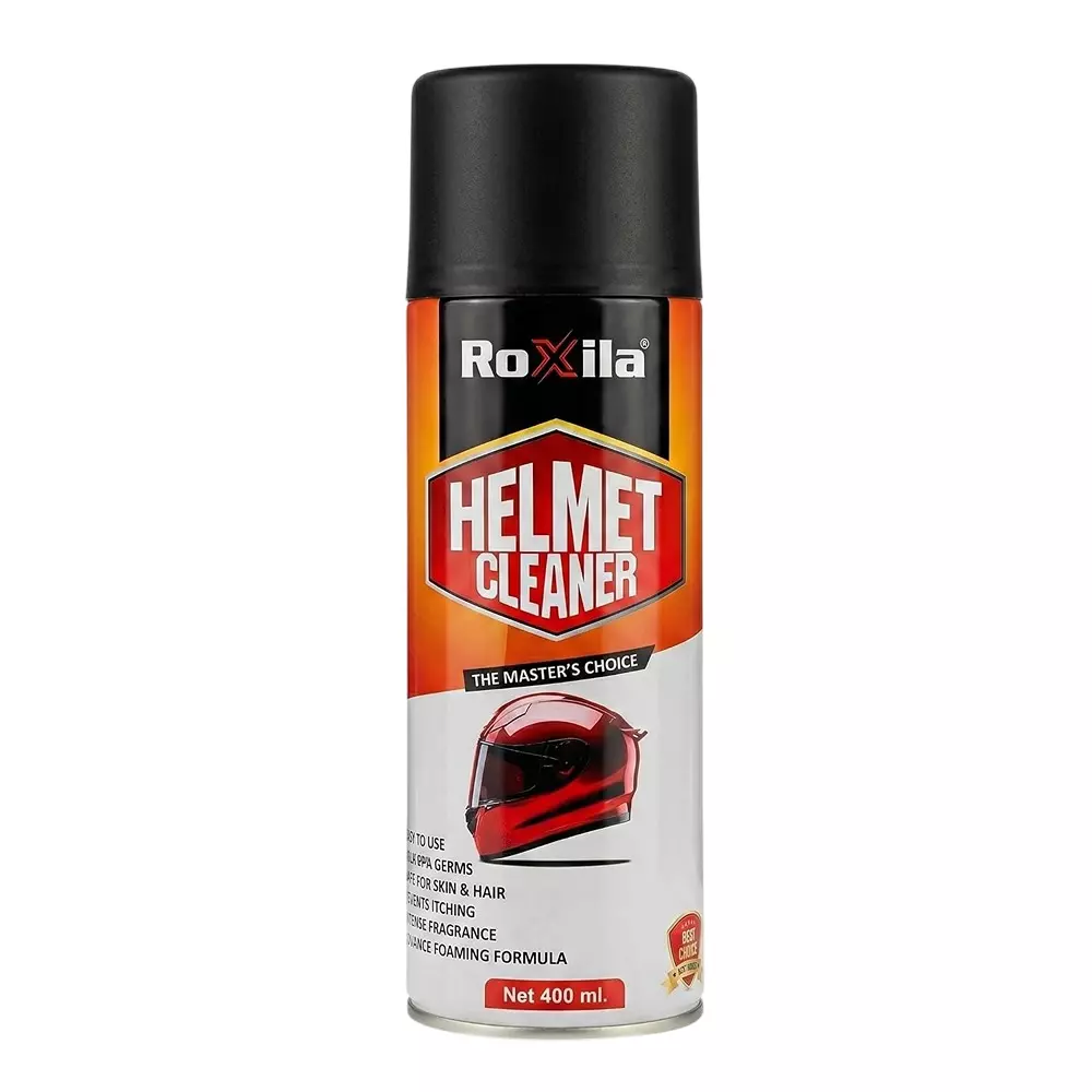 Roxila Quick-Dry Helmet Cleaner Spray 400 ml Safe For Skin & Hair (Pack of 5)