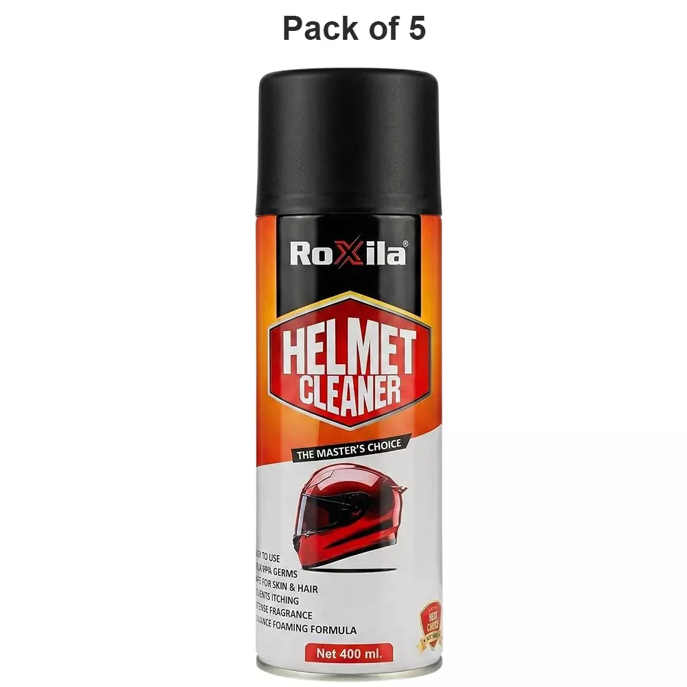 roxila-quick-dry-helmet-cleaner-spray-400-ml-safe-for-skin-hair-pack-of-5
