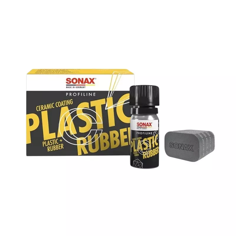 SONAX Profiline Ceramic Coating CC Plastic+Rubber 50 ml with 4 Application Pads
