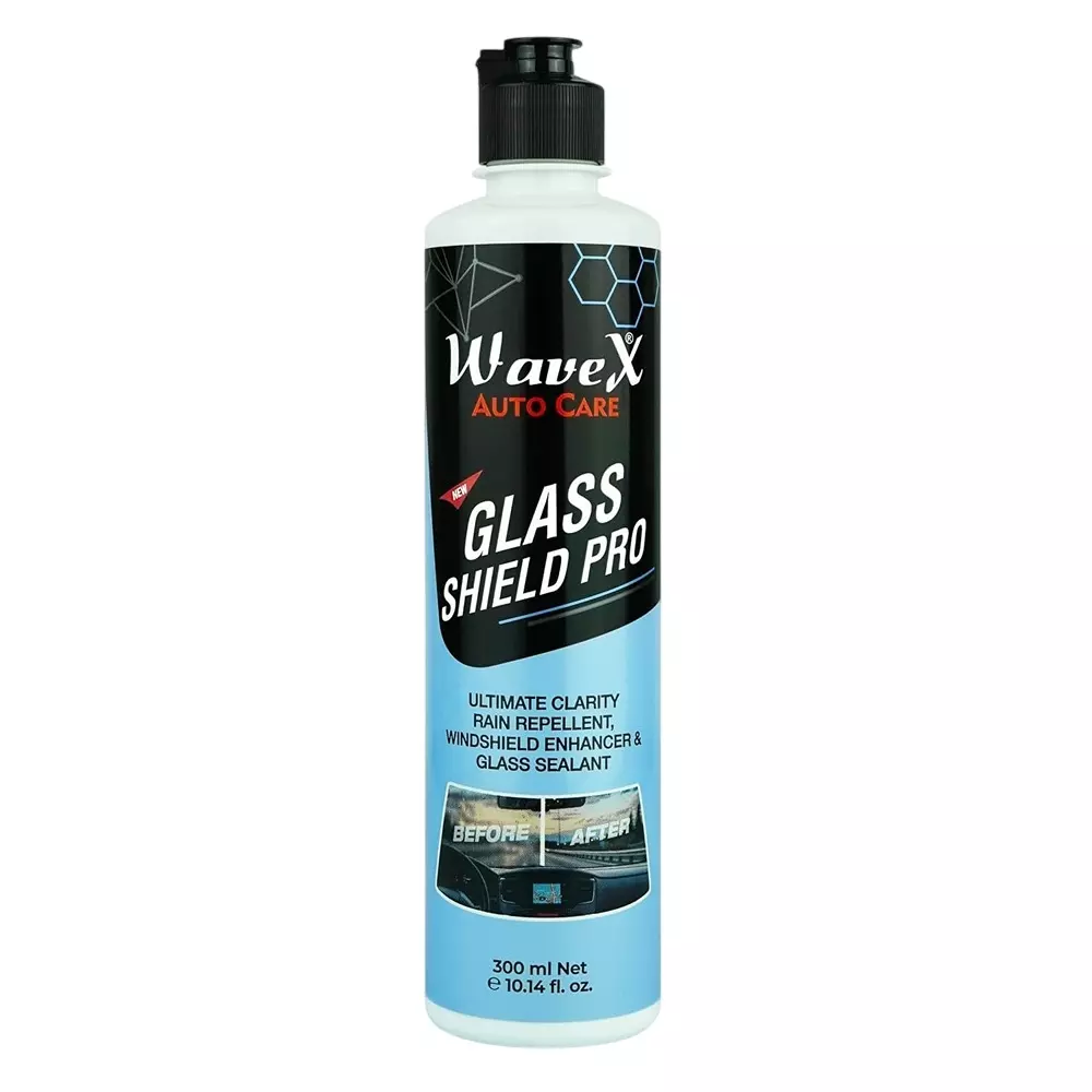 WAVEX 300 ml Glass Shield Pro Windshield Hydrophobic Spray Coating Liquid Formula for Improving Visibility & Clarity