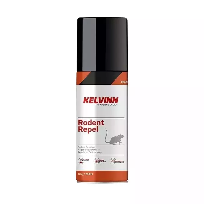 KELVINN Unscented Rodent Repellent Spray 200 ml (Pack of 5)
