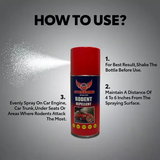 Evershine Rodent Repellent 500 ml Aerosol Spray, RR0425 (Pack of 6)