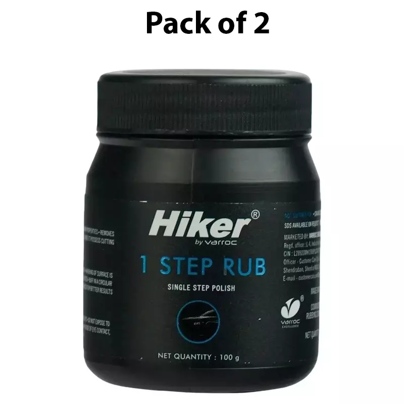 Hiker By Varroc 1 Step Rub Scratch Remover & Polishing Compound 100 g, K353A38500 (Pack of 2)
