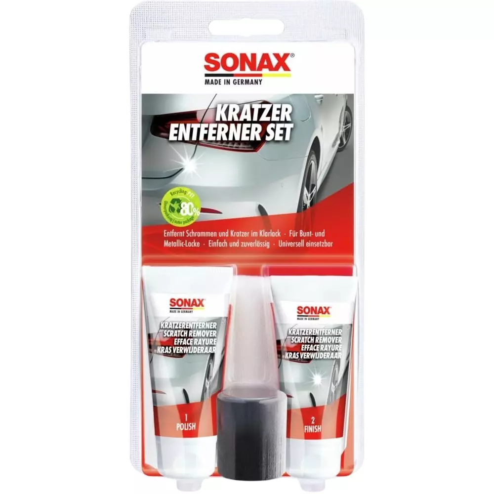 SONAX Scratch Remover Kit Brilliant Gloss & Protection Finish