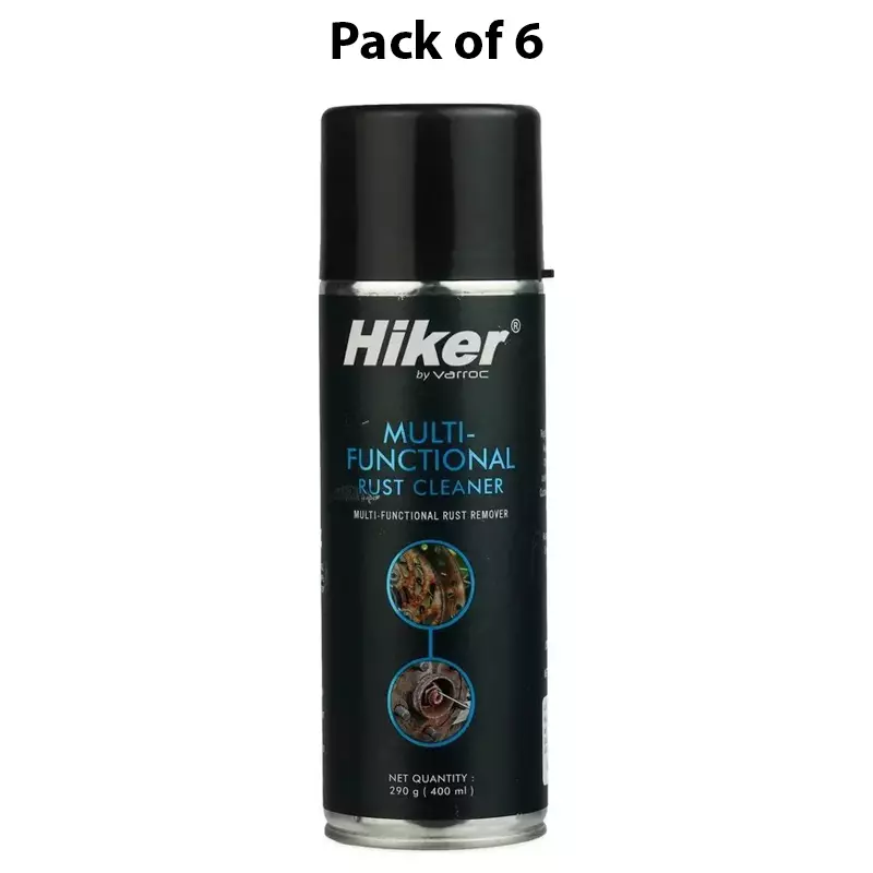 Hiker By Varroc Multi-Functional Rust Cleaner Spray 400 ml, K353A39400 (Pack of 6)