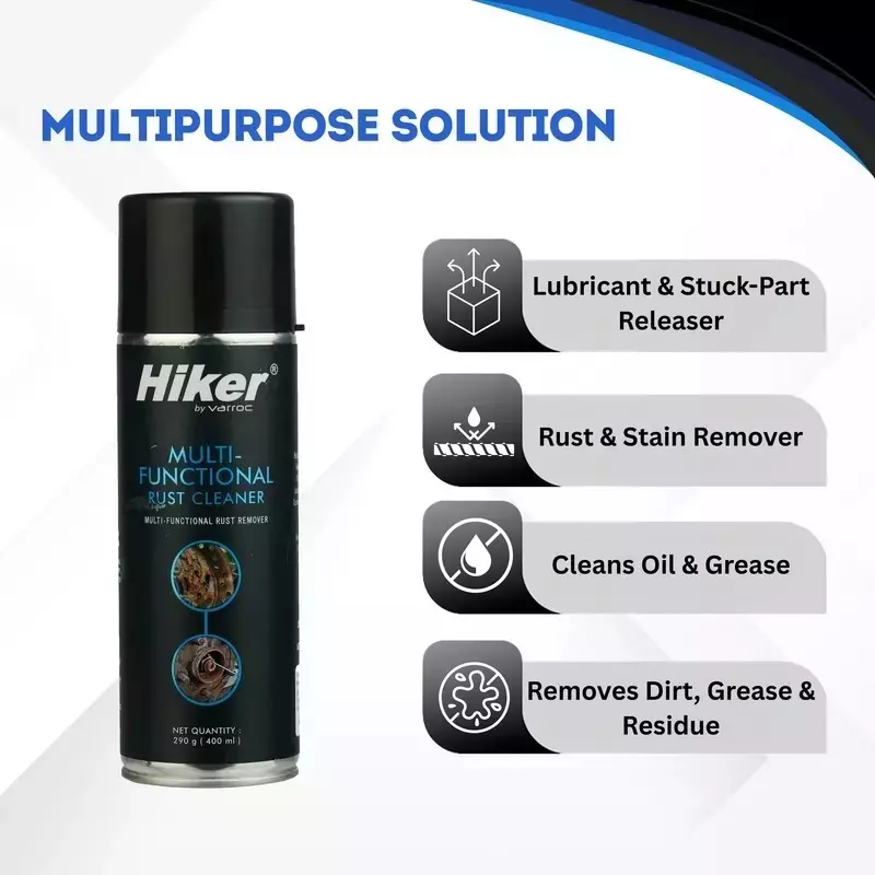 Hiker By Varroc Multi-Functional Rust Cleaner Spray 400 ml, K353A39400 (Pack of 6)