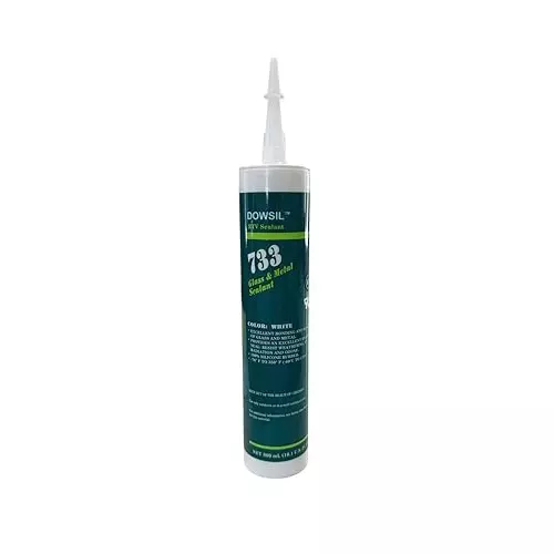 Dowsil 733 Glass & Metal Sealant 300 ml White Waterproof